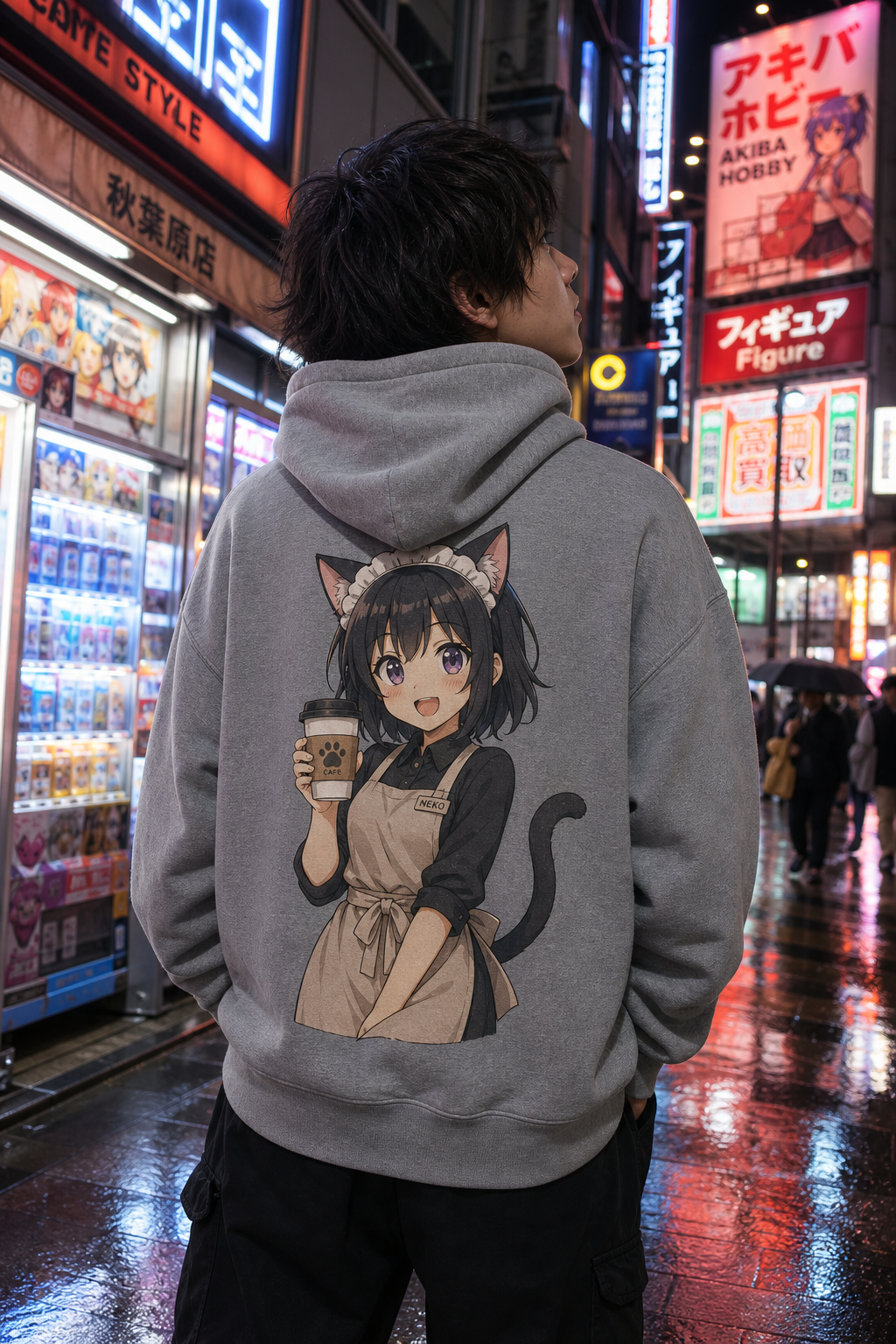 anime cat-girl barista