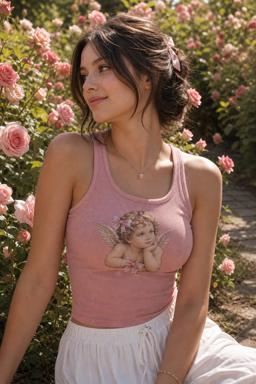 coquette bows & cherubs