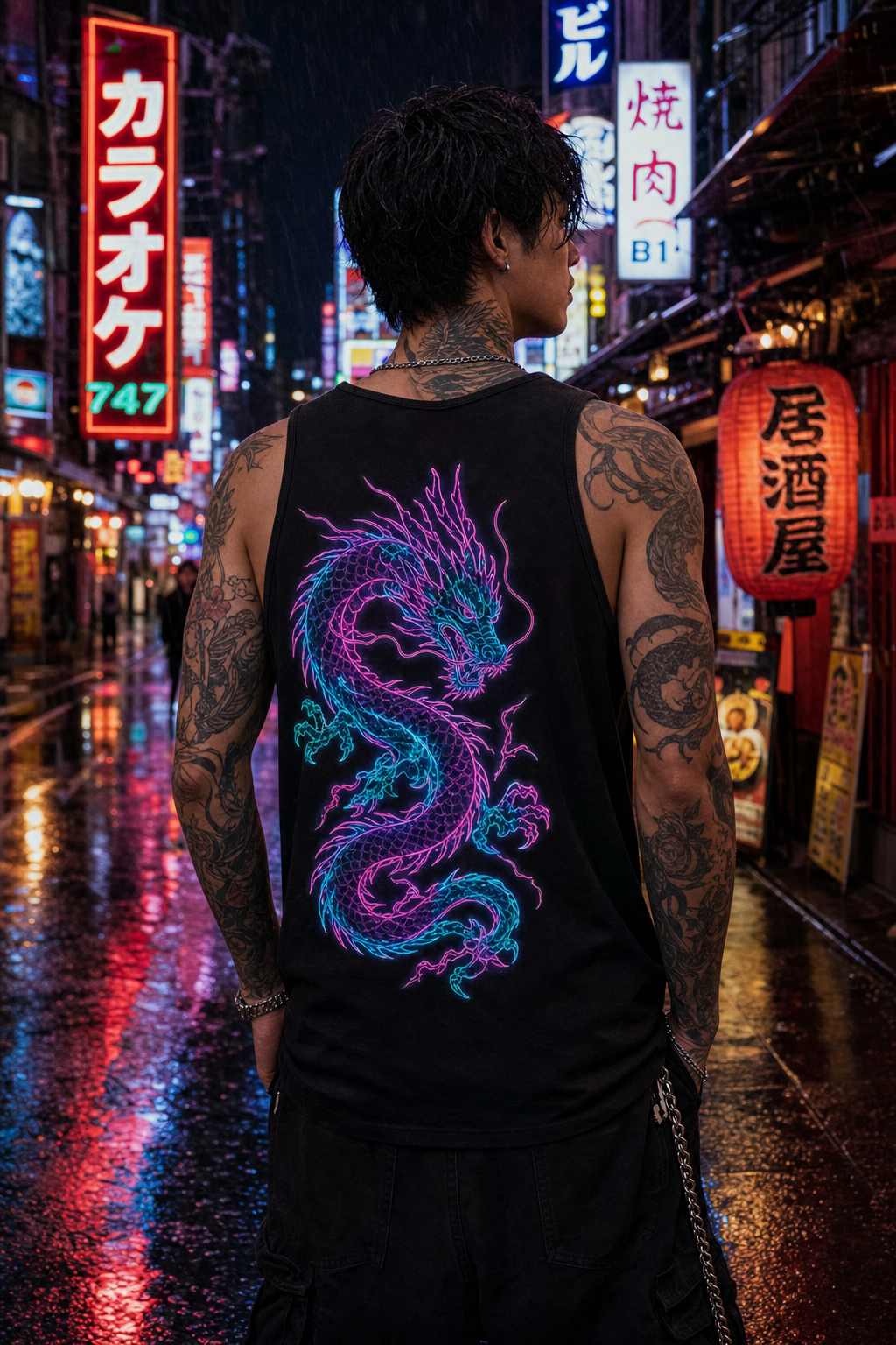 neon tokyo dragon